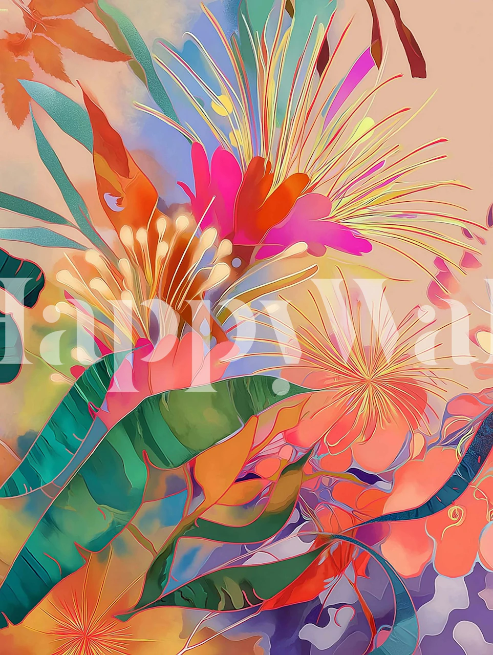 Projekt tapety Beaufort w pokoju