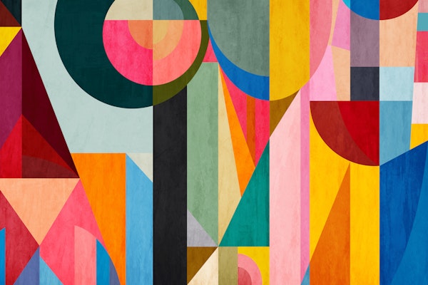 Vibrant Bauhaus Inspired Geometry