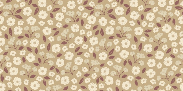 Petite Garden Florals L - brown & beige