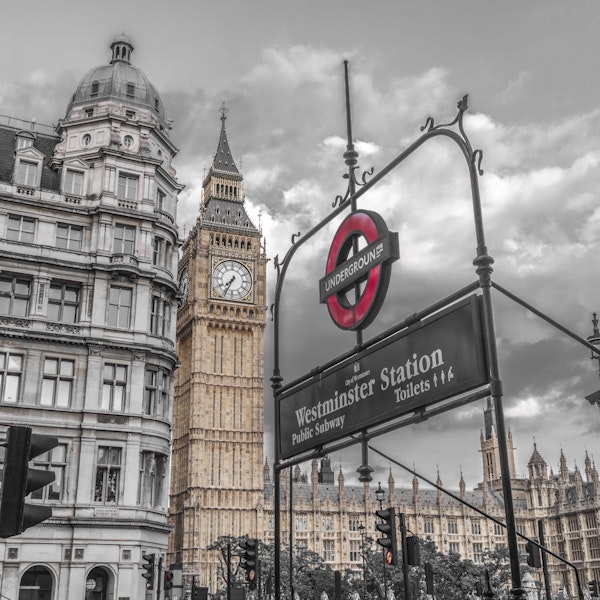 Big Ben and Underground Sign