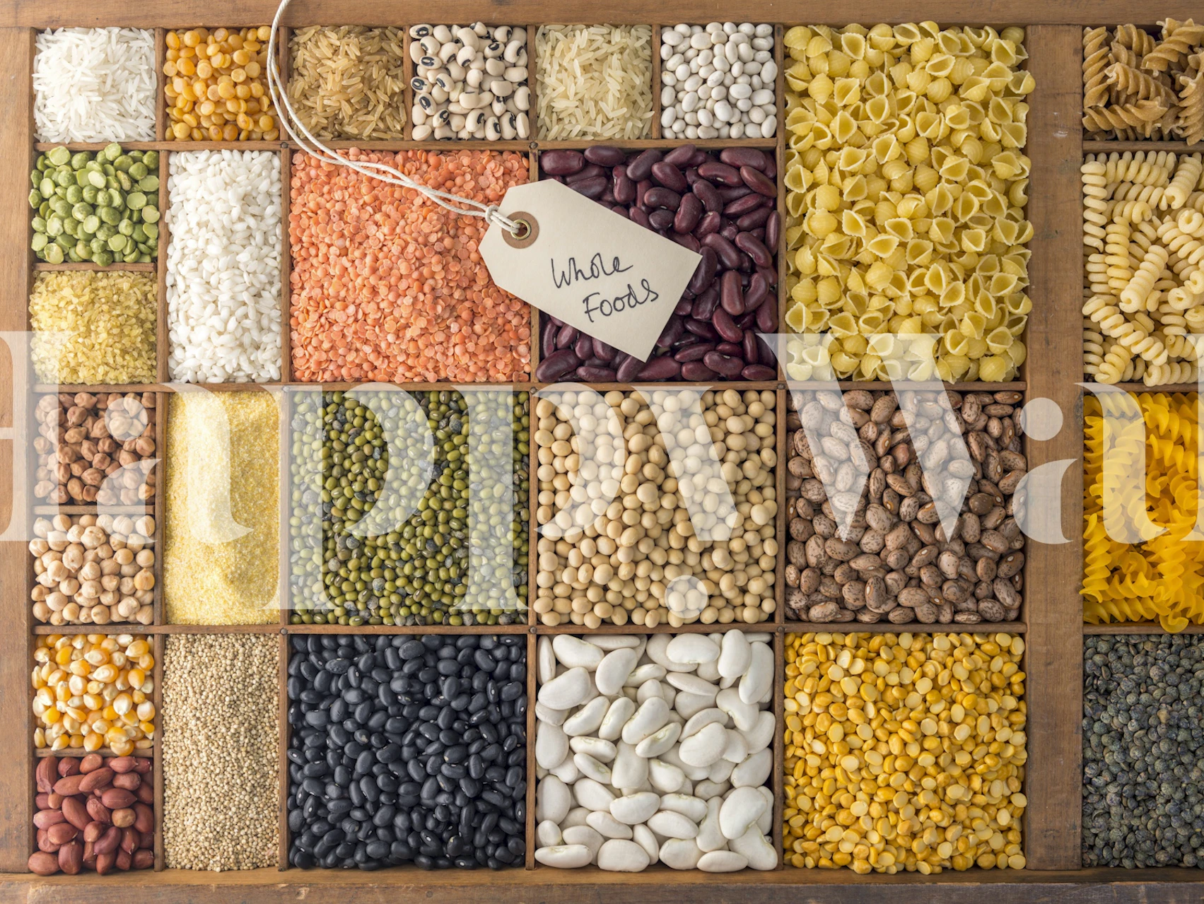 Dry Beans Lentils and Rice wallpaper design