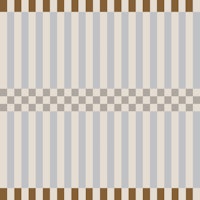 Coastal Blue Cabana Stripes and checker band tapet