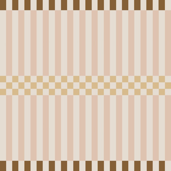 Retro Checker Stripe in Warm Neutrals