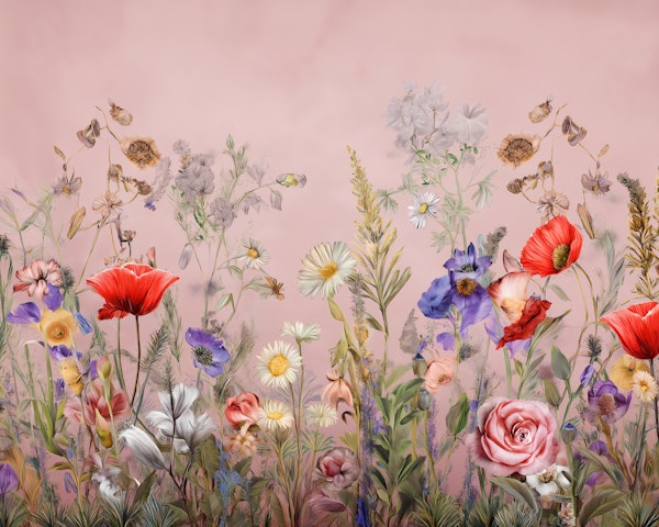 Blush Meadow Wildflowers