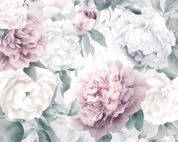 Soft Pastel Peonies