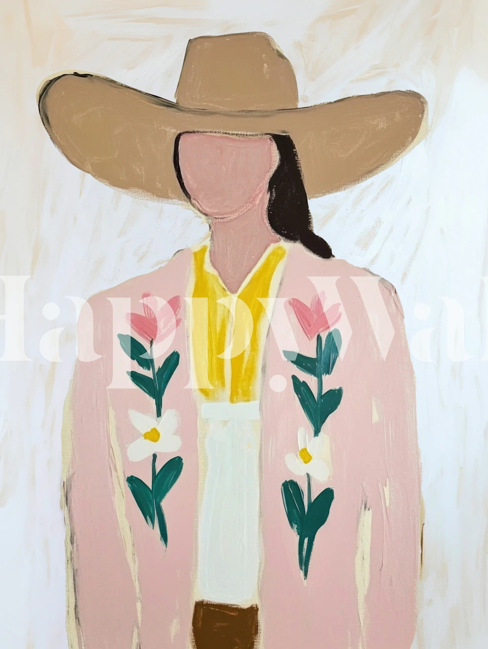 Sassy Cowgirl wallpaper in a room