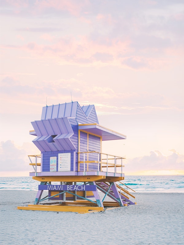Miami Beach Lifeguard Tower Pastel