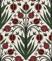 Pomegranate Suzani Garden wallpaper