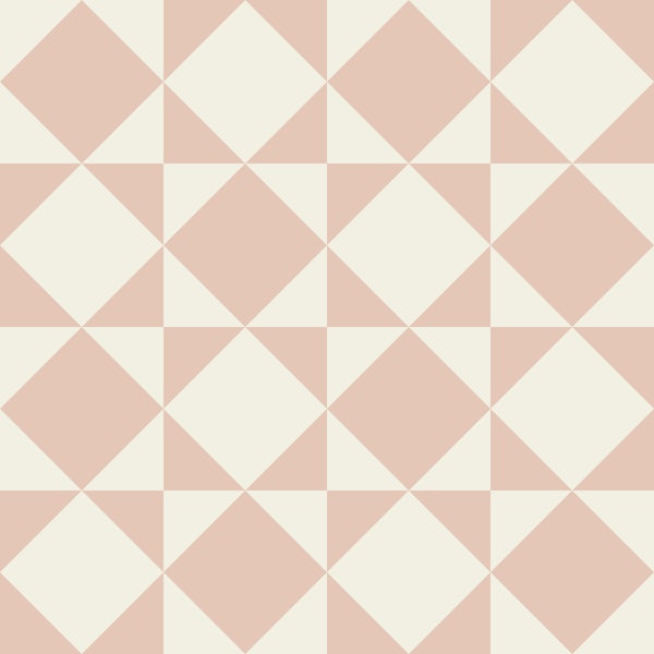 Modern Geometric Tiles - Cream