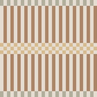 Retro Warm Taupe Stripes with Beige Checks tapet