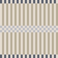 Scandi Taupe Gray Stripes With Check Trim tapet