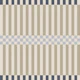Scandi Taupe Gray Stripes With Check Trim