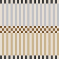 Retro Cafe Checks And blue yellow Stripes tapet