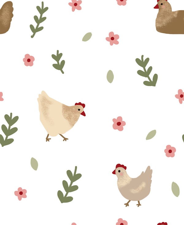Heritage Chicken Floral