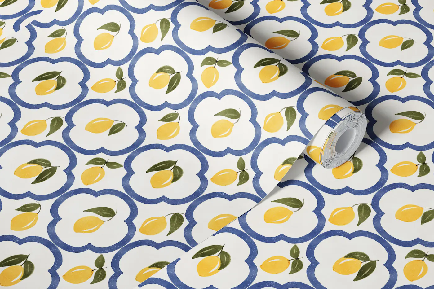 Mediterranean Leomons Decor wallpaper roll