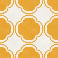Mediterranean Quatrefoil Decor - Yellow wallpaper