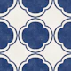 Mediterranean Quatrefoil Decor - Blue