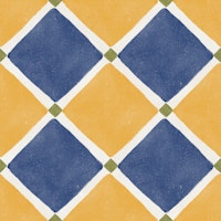 Mediterranean Rustic Checkerboard Y-B tapet