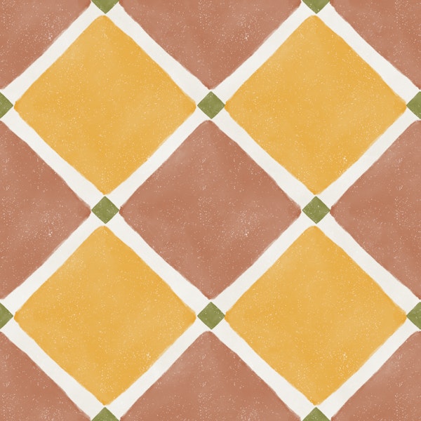 Mediterranean Rustic Checkerboard T-Y