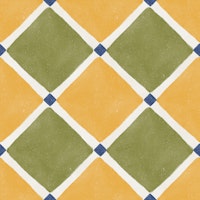 Mediterranean Rustic Checkerboard Y-O tapet