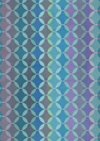 Blue Violet Mid Century Circles Large behang