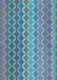 Blue Violet Mid Century Circles Small