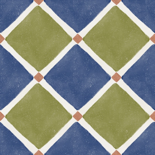 Mediterranean Rustic Checkerboard B-O
