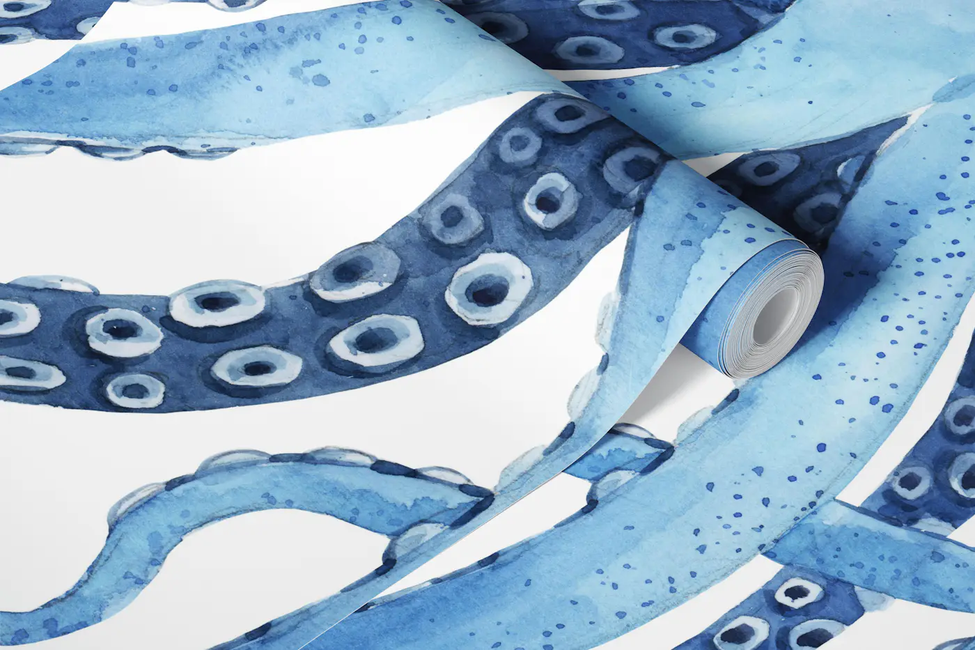 Whimsical Sea Life Art wallpaper roll