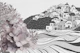 Monochrome Greek Island Village