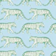 Kelly Green Tigers on Blue