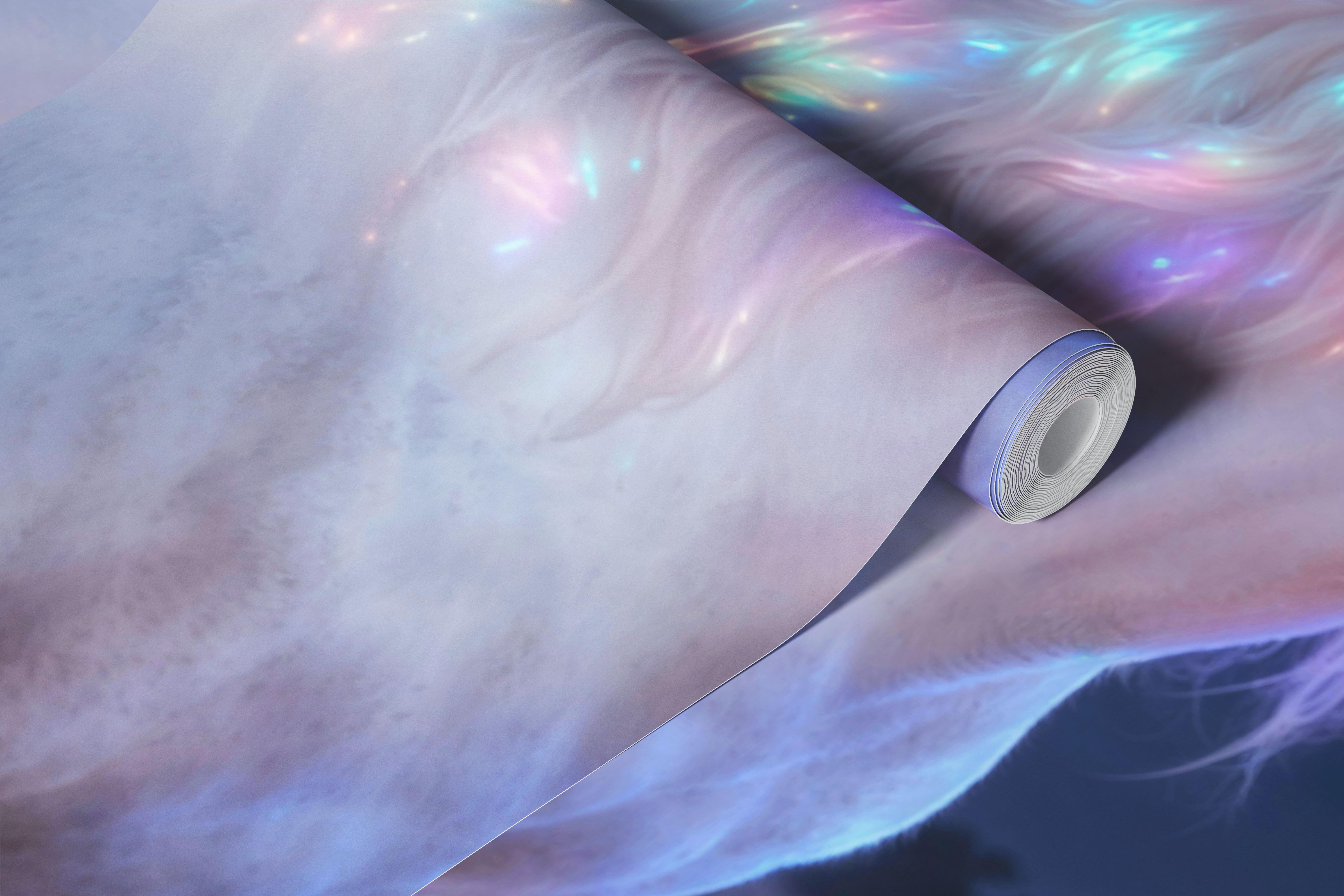 Tapet cu unicorn neon într-o cameră de vis