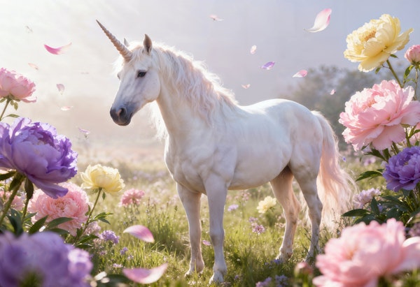Magical Unicorn Spring Blossoms