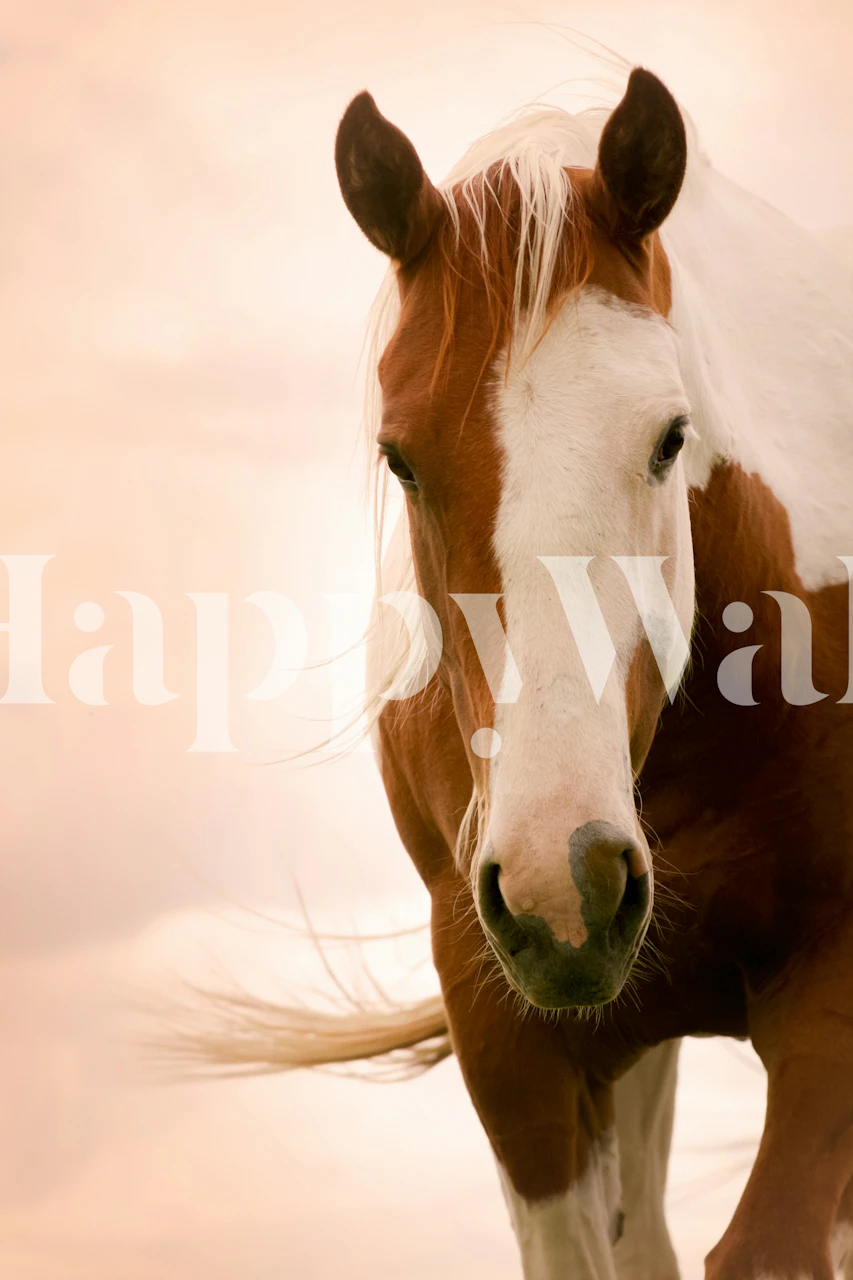 Paardenbehang in warm licht