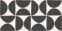 Mid Century Black and White Scandi Geometric wallpaper