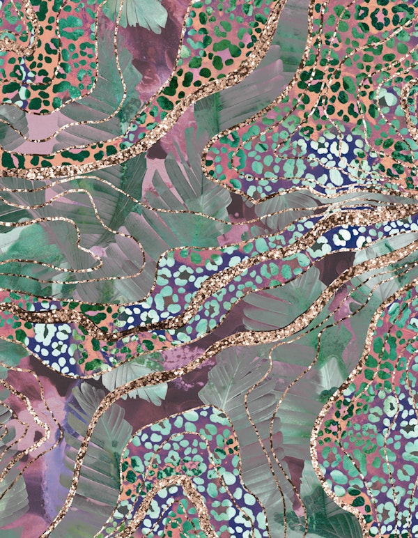Tropical Batik Animal Glitter Glam 2
