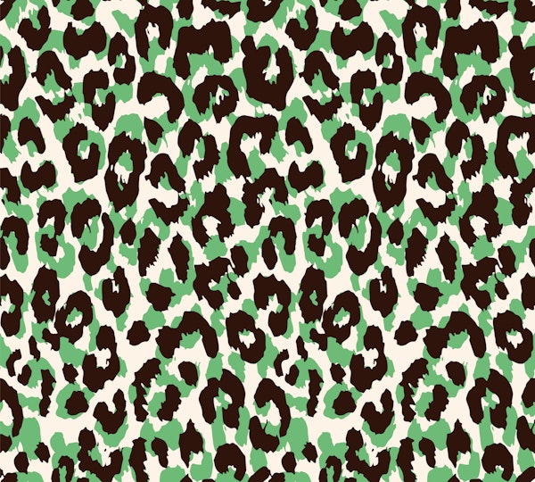 Leopard Print Design Green
