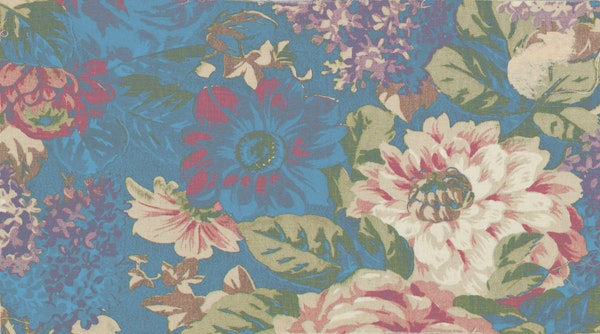 Floral Tapestry in Blue