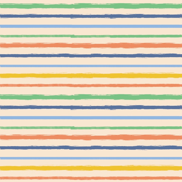 Hand Painted Coastal Stripes