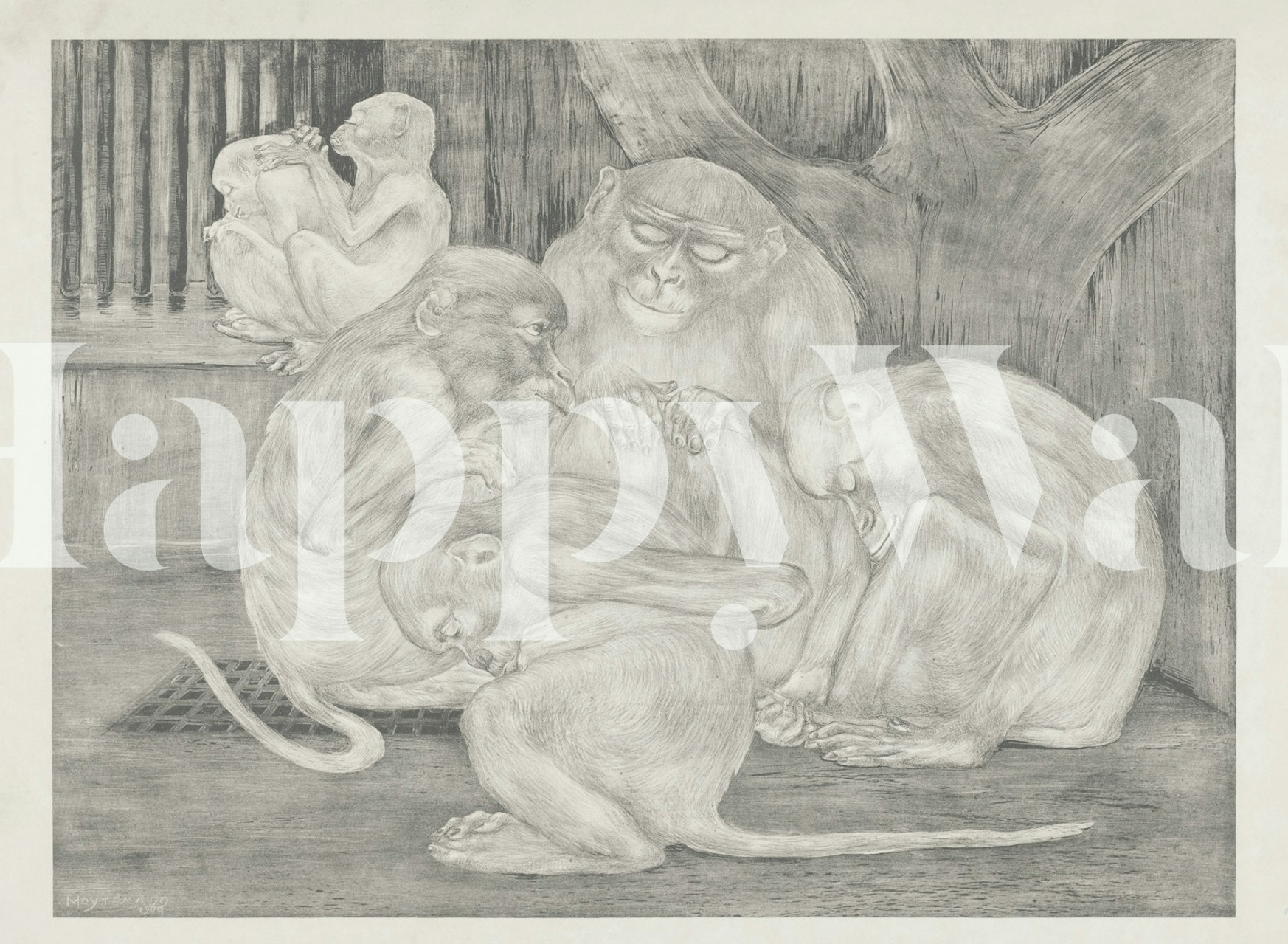 Five Monkeys in a Cage tapetit