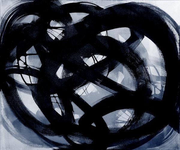 Moody Indigo Brush Marks