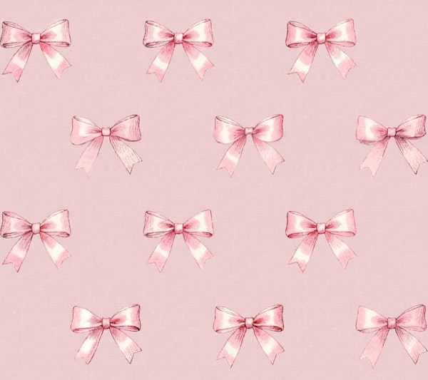 Pink Satin Bows on Blush