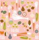 Mid Century Veggie Market Blush
