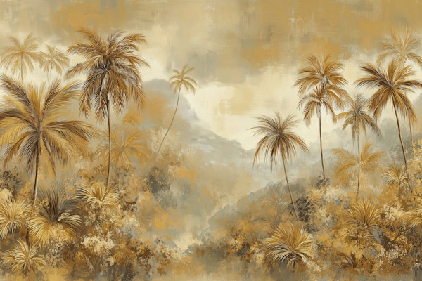 Golden Tropical Landscape