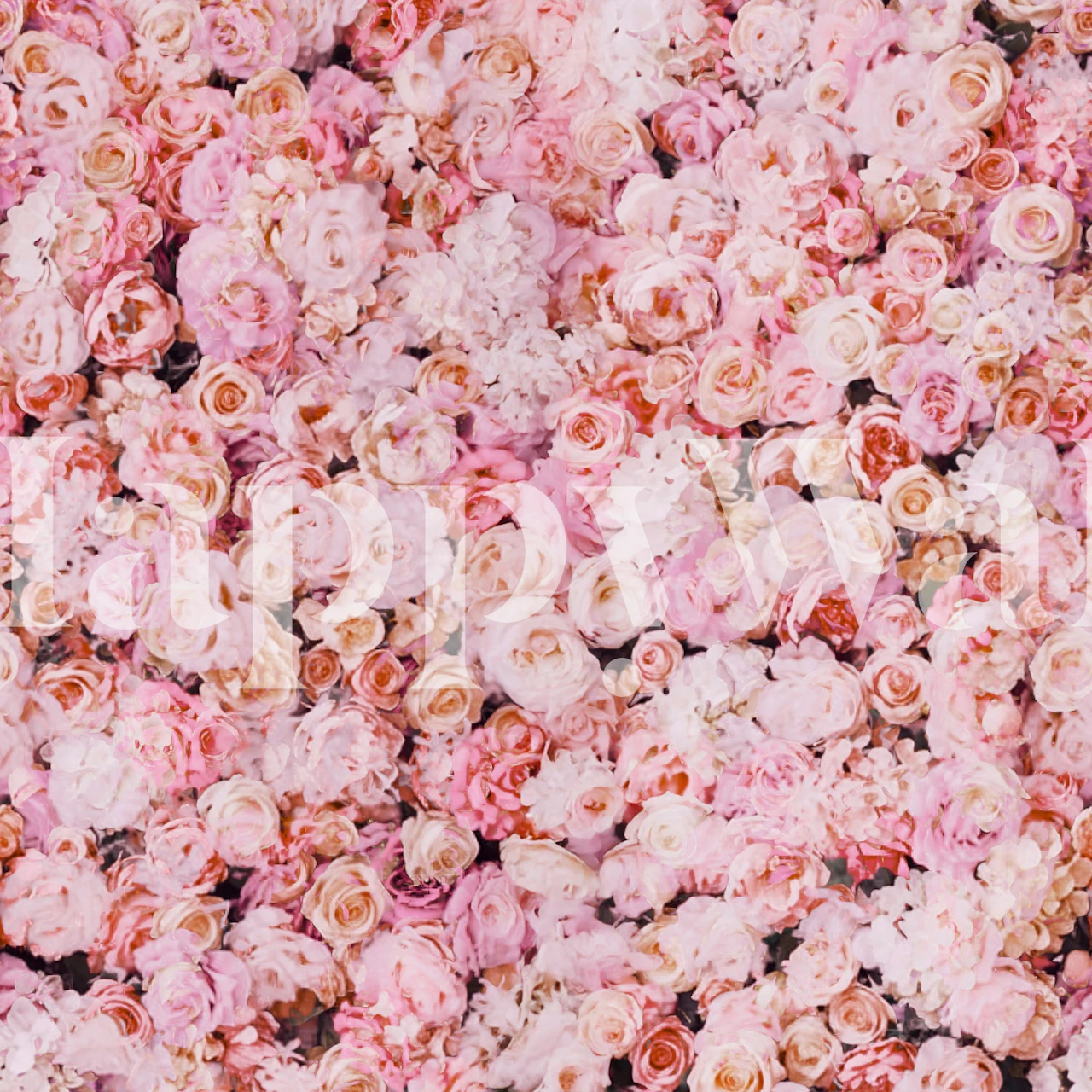 Blush Rose Garden Collage tapeta v izbe