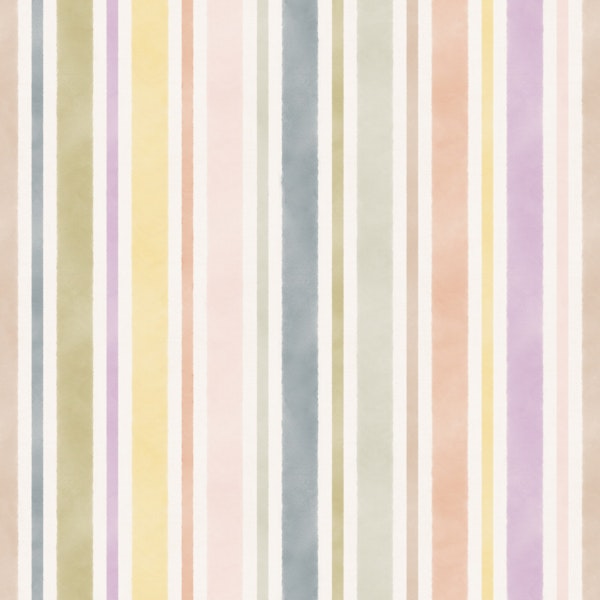 Watercolored Colorful Balanced Stripes