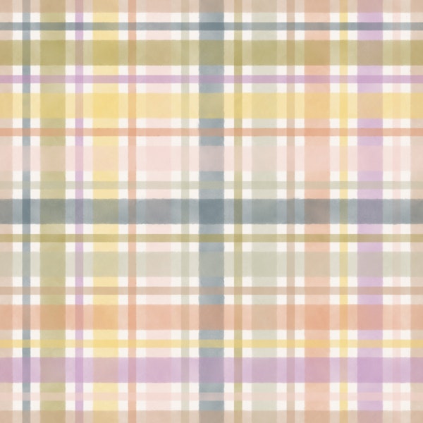 Watercolored Colorful Plaid