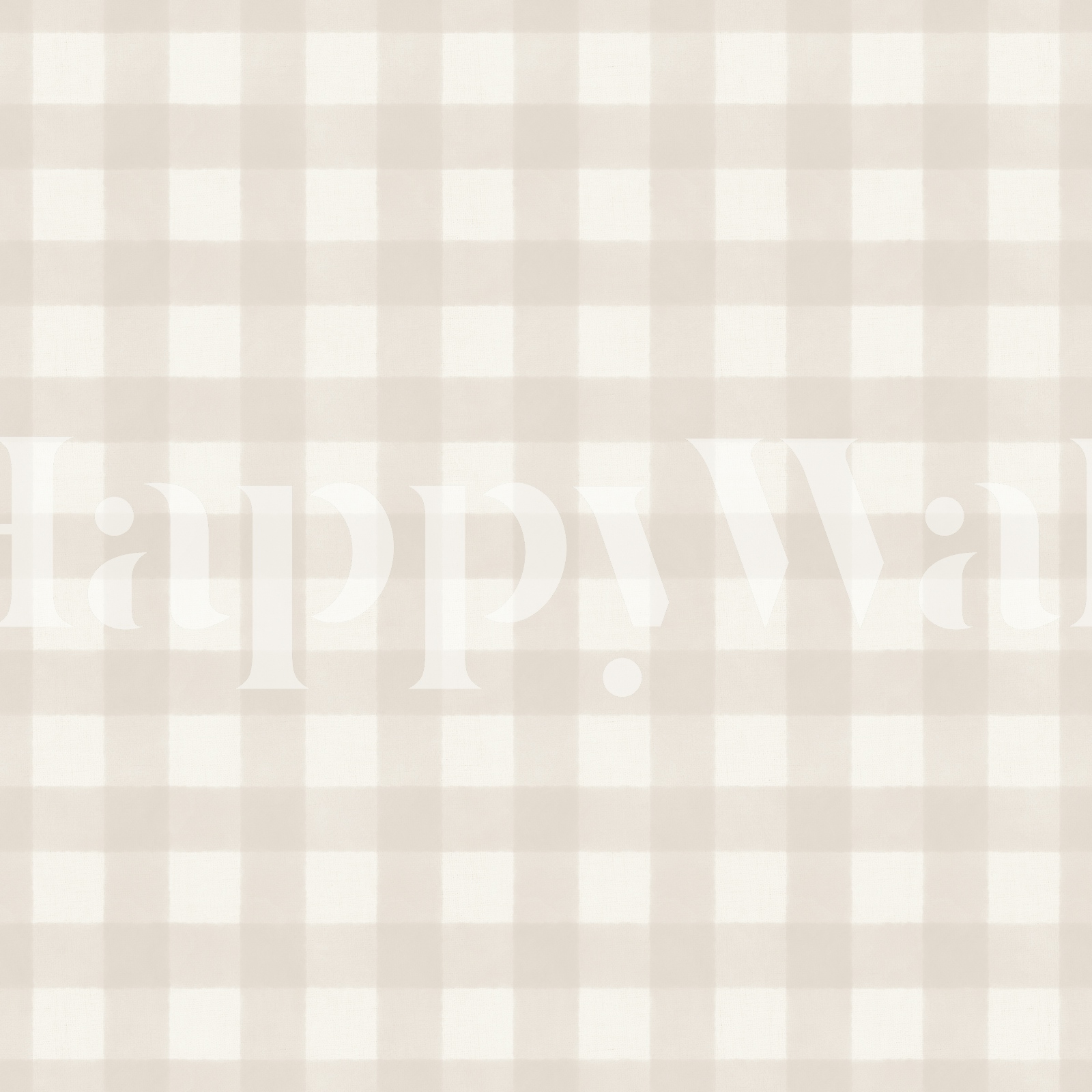 Watercolored Neutral Buffalo Check - happywall.com