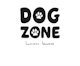 Funny Dog Zone Hand Lettering Black and White