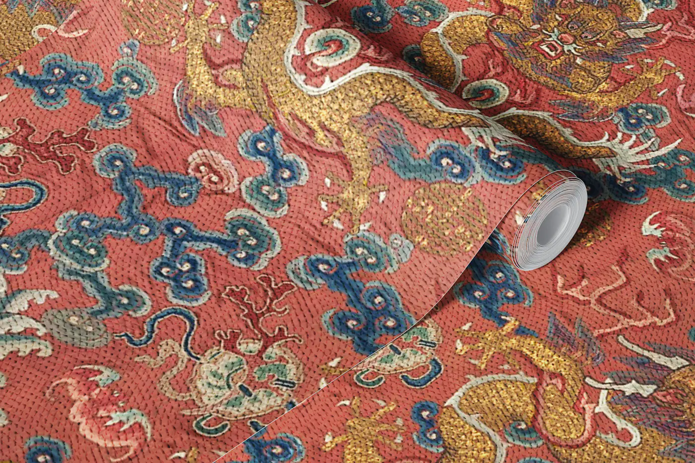 Dragon Panel from the Qing Dynasty wallpaper roll