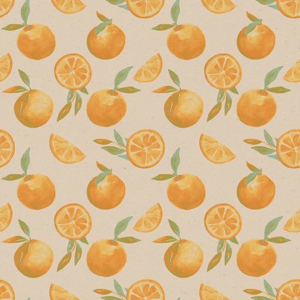 Watercolor Citrus Oranges